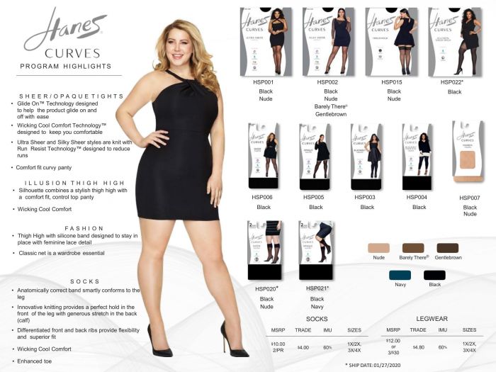 Hanes Hanes-ecatalog Legwear Spring 2020-12  Ecatalog Legwear Spring 2020 | Pantyhose Library